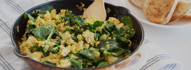 Spinach Recipes: Simple Spinach Scramble for Breakfast Spinach Recipes