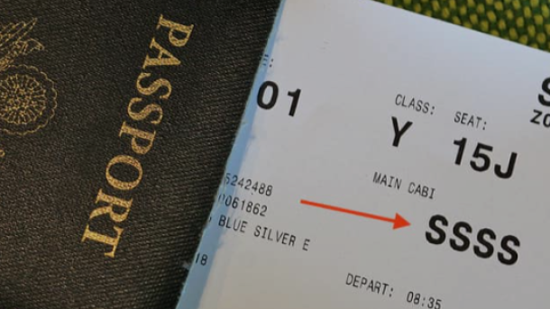 SSSS boarding pass meaning