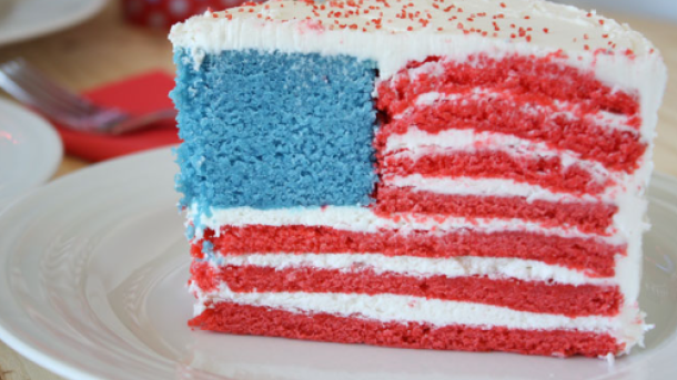 American Flag Cake