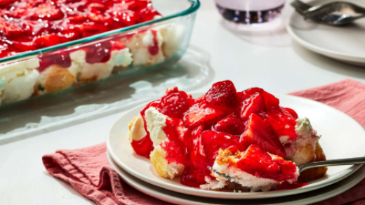 Strawberry Angel Food Cake Dessert