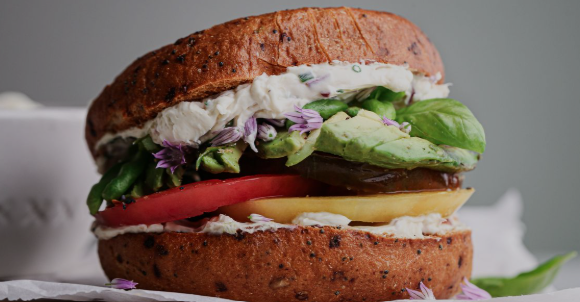 Veggie Bagel Sandwich Recipe for a Quick, Healthy Meal Veggie Bagel Sandwich