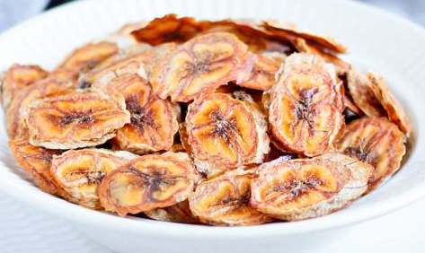 Baked Banana Chips