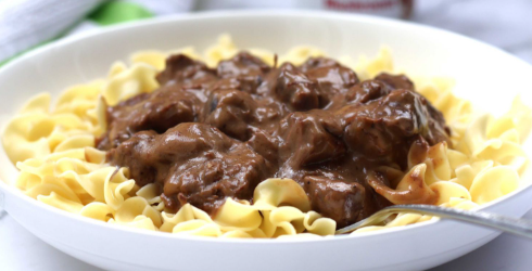 Beef Tips and Noodles