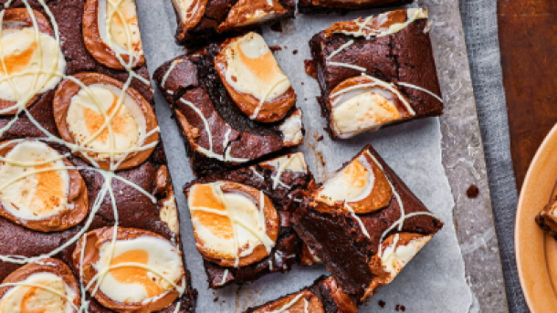 Cadbury Creme Egg Brownies
