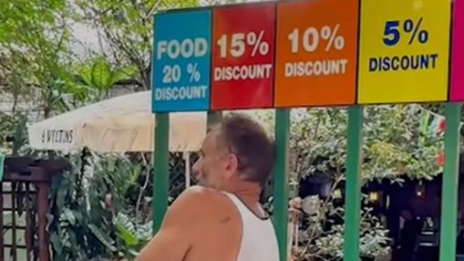 Thailand restaurant body size discount
