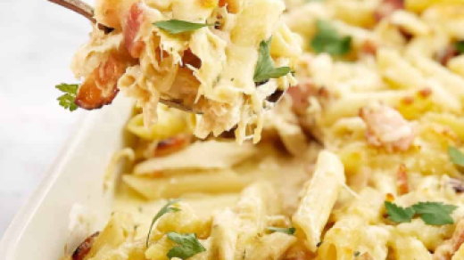 Rotisserie Chicken Pasta Bake