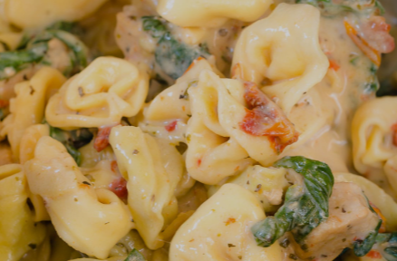 Chicken Tortellini with Bacon and Sundried Tomatoes Chicken Tortellini