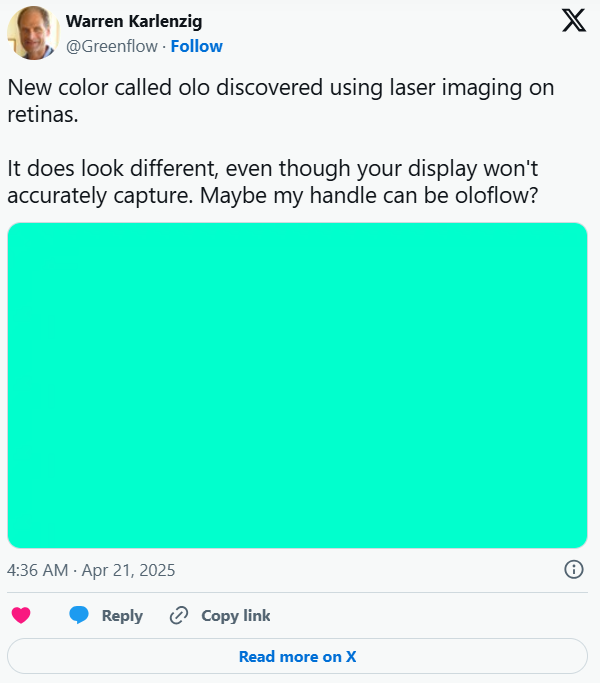 New Color Discovered: A Teal Blue Hue Like No Other New Color Discovered