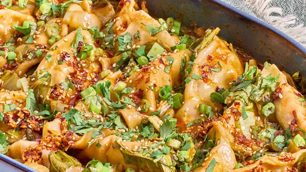 One Pan Dumplings