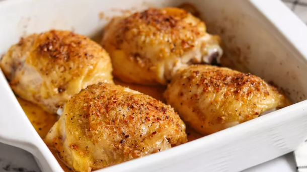 Crispy Baked Chicken Thighs