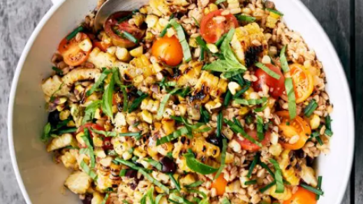 Warm Farro Salad