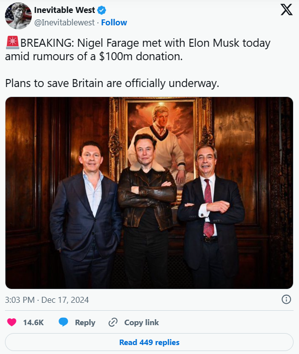 Nigel Farage Elon Musk Feud Shakes Up Reform UK Nigel Farage Elon Musk Feud