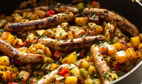 Easy Sausage and Potato Hash