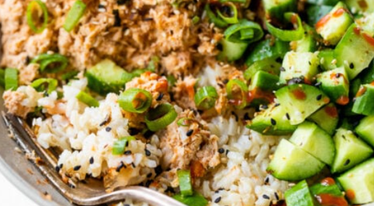 Spicy Salmon Rice Bowl – Quick & Flavorful Recipe Spicy Salmon Rice Bowl