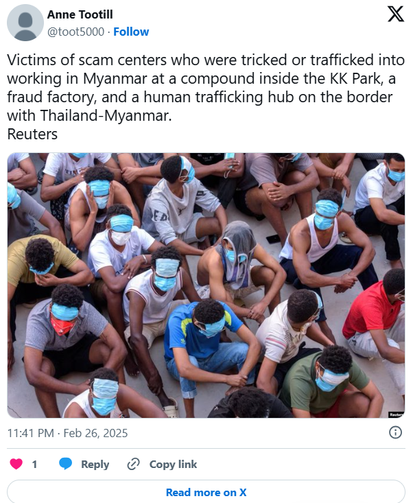 Myanmar Human Trafficking Exposed in Text Scam Scandal Myanmar Human Trafficking