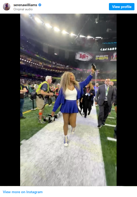 Serena Williams Crip Walk Super Bowl 2025