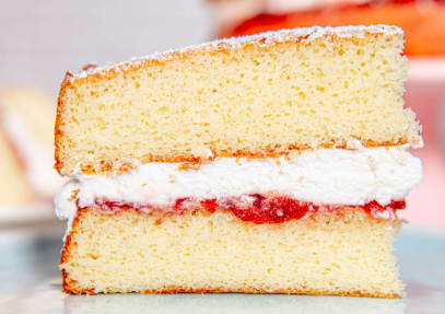 Sponge Cake Recipe with Strawberry Cream Filling Sponge Cake Recipe
