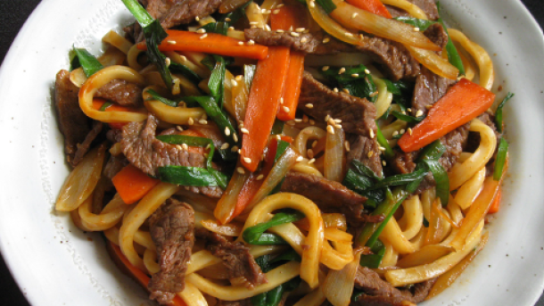 Spicy Beef Udon Noodles Recipe