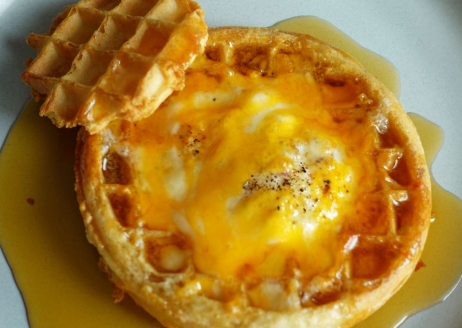 Air Fryer Breakfast Recipes: Waffle Egg In A Hole Air Fryer Breakfast Recipes: