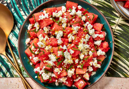 Watermelon Salad with Feta and Mint – Summer Freshness Watermelon Salad