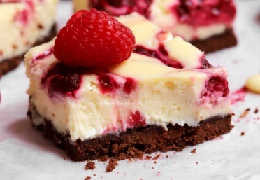 White Chocolate Raspberry Cheesecake Bars Recipe White Chocolate Raspberry Cheesecake Bars