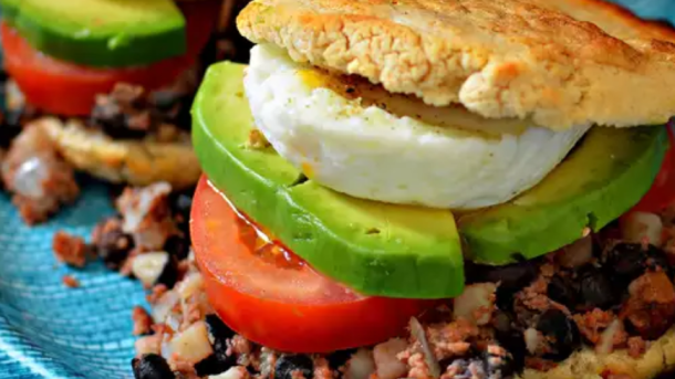 Corned Beef Hash Arepas Recipe