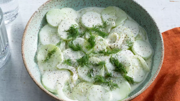 Creamy Cucumber Salad Recipe