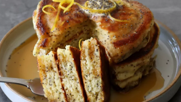 Lemon Poppy Seed Pancakes Recipe