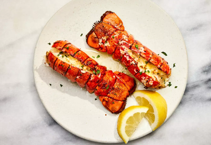 Air Fryer Lobster Tails With Lemon-Garlic Butter Recipe Air Fryer Lobster Tails